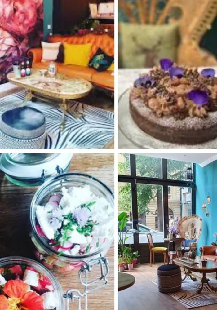 Brunch coloré au Jardin Suspendu à Metz avec intérieur chaleureux et plats gourmands