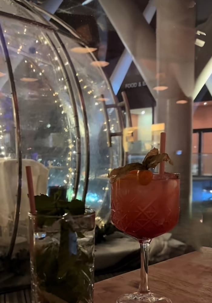 cocktails sur la terrasse du Milano à Metz ambiance romantique